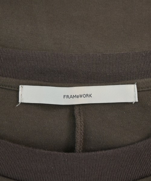 FRAMeWORK（フレームワーク）Tシャツ・カットソー 茶 サイズ:F レディース/2200685534014