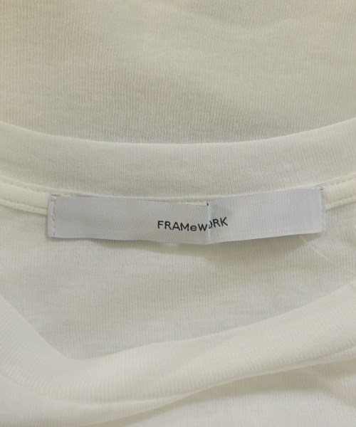 FRAMeWORK（フレームワーク）Tシャツ・カットソー 白 サイズ:F レディース/2200687980147