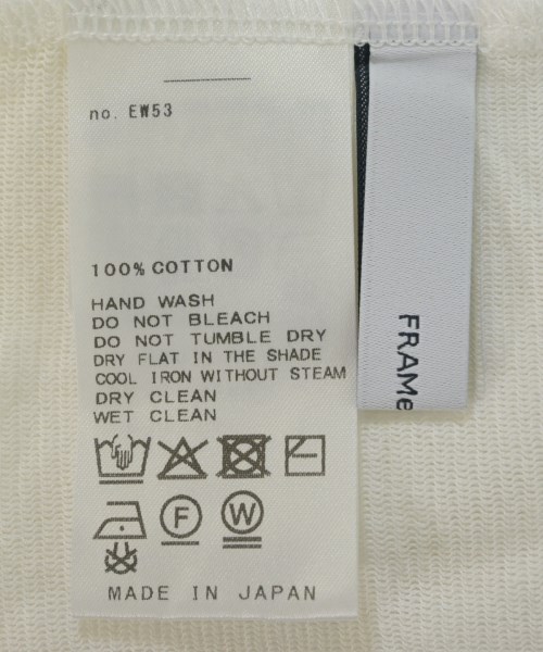 FRAMeWORK（フレームワーク）Tシャツ・カットソー 白 サイズ:-(M位) レディース/2200687980154
