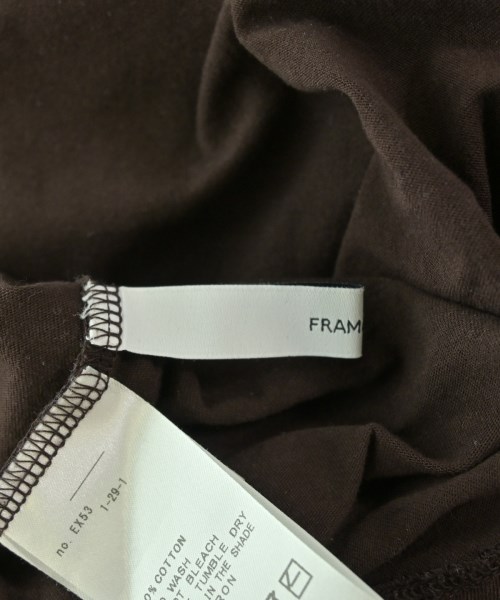 FRAMeWORK（フレームワーク）Tシャツ・カットソー 茶 サイズ:-(M位) レディース/2200686496069