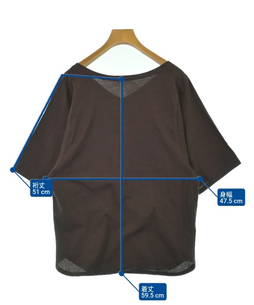 FRAMeWORK（フレームワーク）Tシャツ・カットソー 茶 サイズ:-(M位) レディース/2200686496069