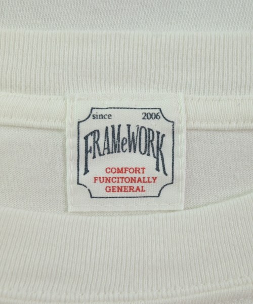 FRAMeWORK（フレームワーク）Tシャツ・カットソー 白 サイズ:F レディース/2200688295066