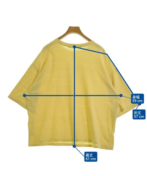 FRAMeWORK（フレームワーク）Tシャツ・カットソー 黄 サイズ:F レディース/2200688976101