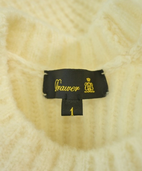 Drawer（ドロワー）ニット・セーター 白 サイズ:1(S位) レディース/2200625016037