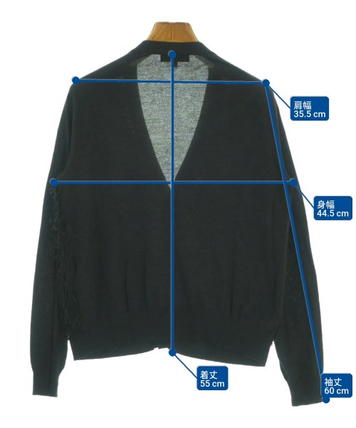 Drawer（ドロワー）カーディガン 黒 サイズ:1(S位) レディース/2200623765074