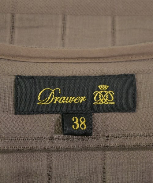 Drawer（ドロワー）カジュアルシャツ 茶 サイズ:38(M位) レディース/2200625531103
