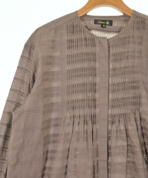 Drawer（ドロワー）カジュアルシャツ 茶 サイズ:38(M位) レディース/2200625531103