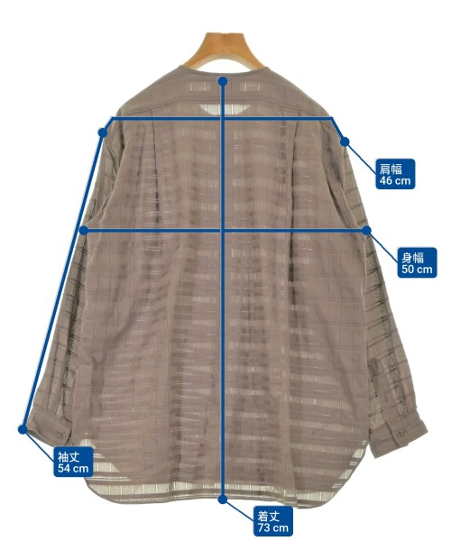 Drawer（ドロワー）カジュアルシャツ 茶 サイズ:38(M位) レディース/2200625531103