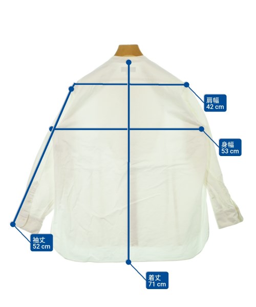 Drawer（ドロワー）カジュアルシャツ 白 サイズ:36(S位) レディース/2200640746148