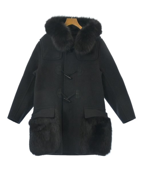 Drawer(ドロワー)ダッフルコート 黒 サイズ:36(S位)/2200641472046