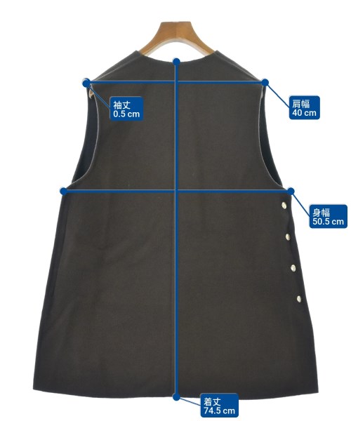 Drawer（ドロワー）ベスト 紺 サイズ:36(S位) レディース/2200643389014