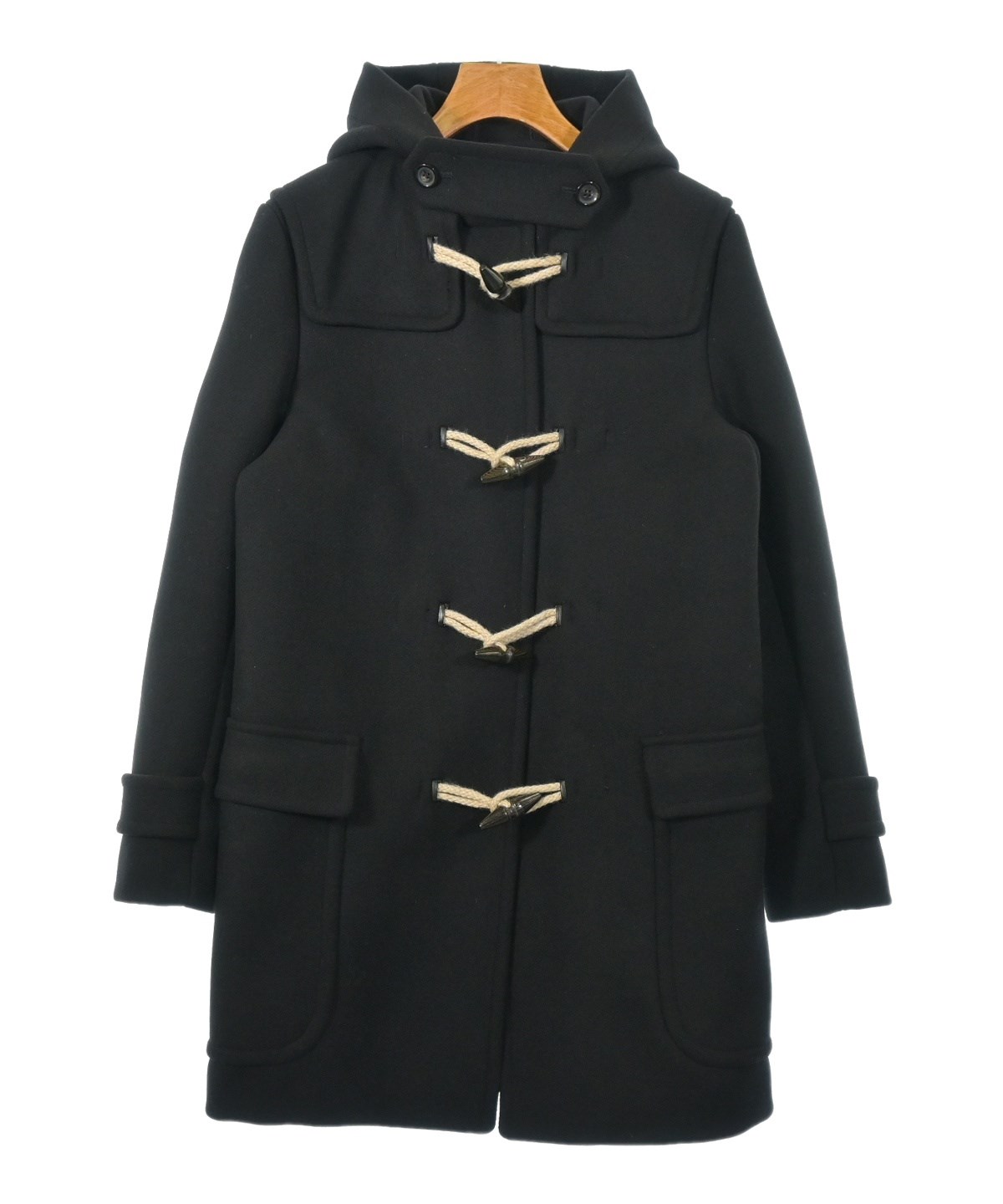 Drawer（ドロワー）ダッフルコート 黒 サイズ:40(M位) レディース