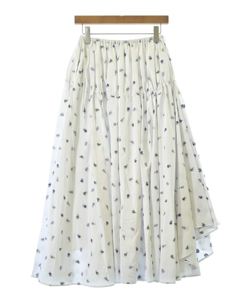 Drawer（ドロワー）ロング・マキシ丈スカート 白 サイズ:36(S位) レディース/2200629236066