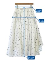 Drawer（ドロワー）ロング・マキシ丈スカート 白 サイズ:36(S位) レディース/2200629236066