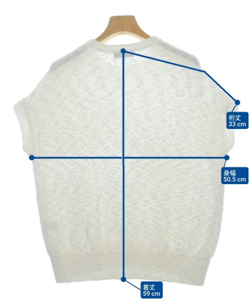 Drawer（ドロワー）ベスト/ノースリーブ 白 サイズ:F レディース/2200629302051