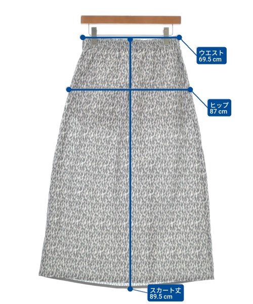 Drawer（ドロワー）ロング・マキシ丈スカート 白 サイズ:38(M位) レディース/2200615351506