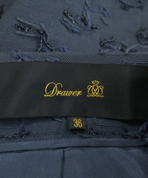 Drawer（ドロワー）ひざ丈スカート 紺 サイズ:36(S位) レディース/2200619171193