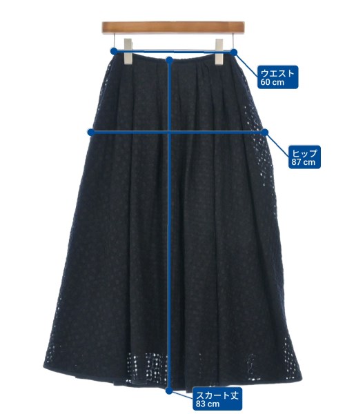 Drawer（ドロワー）ロング・マキシ丈スカート 黒 サイズ:36(S位) レディース/2200628387035