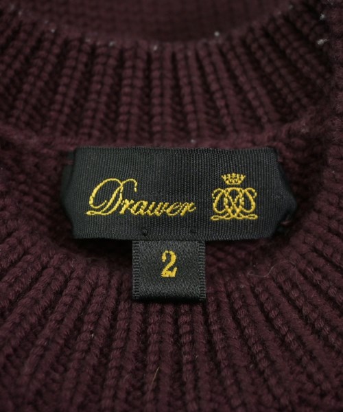Drawer（ドロワー）ニット・セーター 赤 サイズ:2(M位) レディース/2200618523269