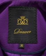 Drawer（ドロワー）ノーカラージャケット 紫 サイズ:36(S位) レディース/2200607240023