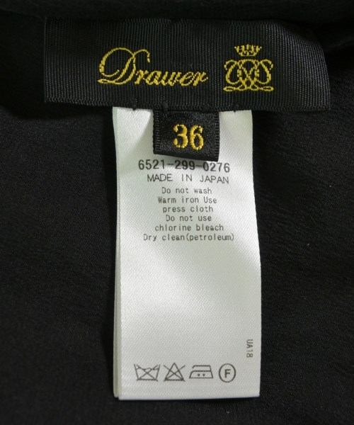 Drawer（ドロワー）ブラウス 黒 サイズ:36(S位) レディース/2200612643048