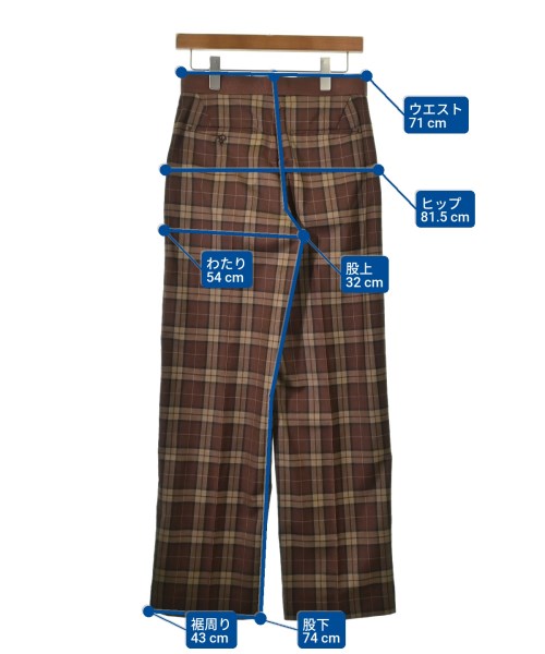 Drawer（ドロワー）スラックス 茶 サイズ:36(S位) レディース/2200609524329