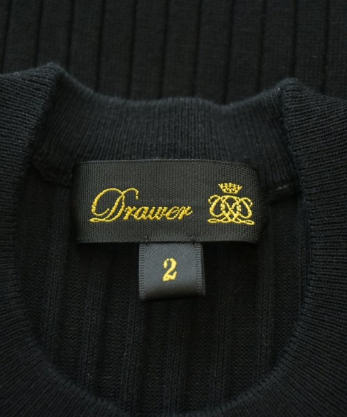 Drawer（ドロワー）ニット・セーター 黒 サイズ:2(M位) レディース/2200616423127