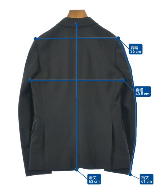 Drawer（ドロワー）テーラードジャケット 黒 サイズ:36(S位) レディース/2200670303236