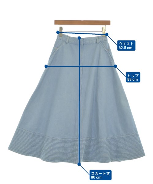 Drawer（ドロワー）ロング・マキシ丈スカート 青 サイズ:36(S位) レディース/2200670303250
