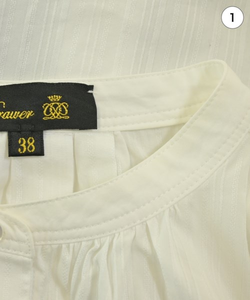 Drawer（ドロワー）カジュアルシャツ 白 サイズ:38(M位) レディース/2200675519014