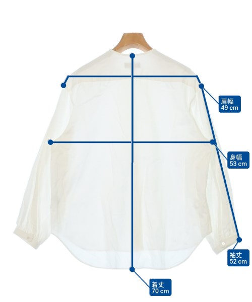 Drawer（ドロワー）カジュアルシャツ 白 サイズ:38(M位) レディース/2200676560022