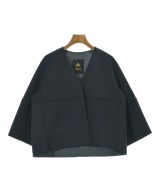 Drawer（ドロワー）ノーカラージャケット 紺 サイズ:34(XS位) レディース/2200673412027