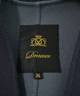 Drawer（ドロワー）ノーカラージャケット 紺 サイズ:34(XS位) レディース/2200673412027