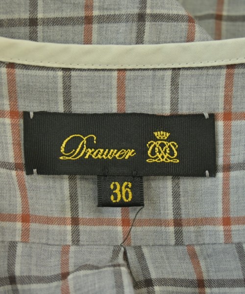 Drawer（ドロワー）カジュアルシャツ グレー サイズ:36(S位) レディース/2200699133050