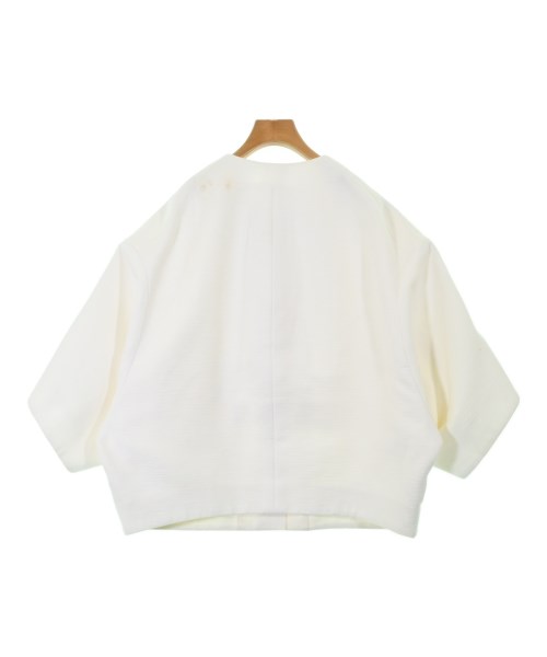 Drawer（ドロワー）ノーカラージャケット 白 サイズ:38(M位) レディース/2200651725019