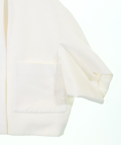 Drawer（ドロワー）ノーカラージャケット 白 サイズ:38(M位) レディース/2200651725019