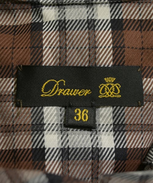 Drawer（ドロワー）シャツワンピース 茶 サイズ:36(S位) レディース/2200716482031