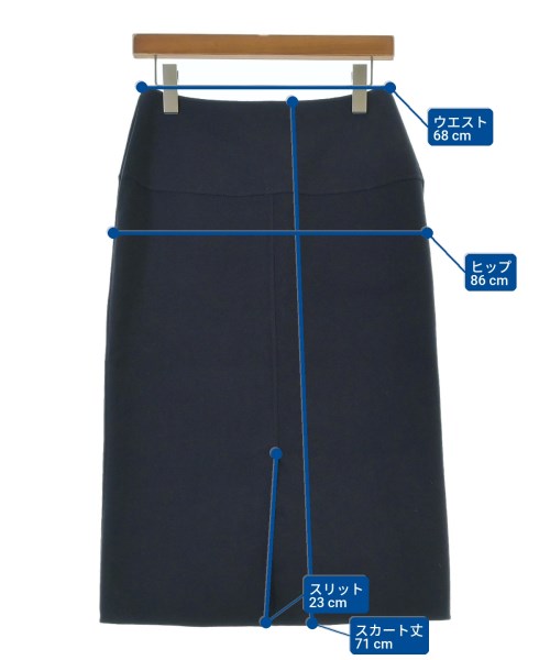 Drawer（ドロワー）ロング・マキシ丈スカート 紺 サイズ:36(S位) レディース/2200645815016