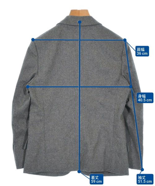 Drawer（ドロワー）カジュアルジャケット グレー サイズ:36(S位) レディース/2200636682016