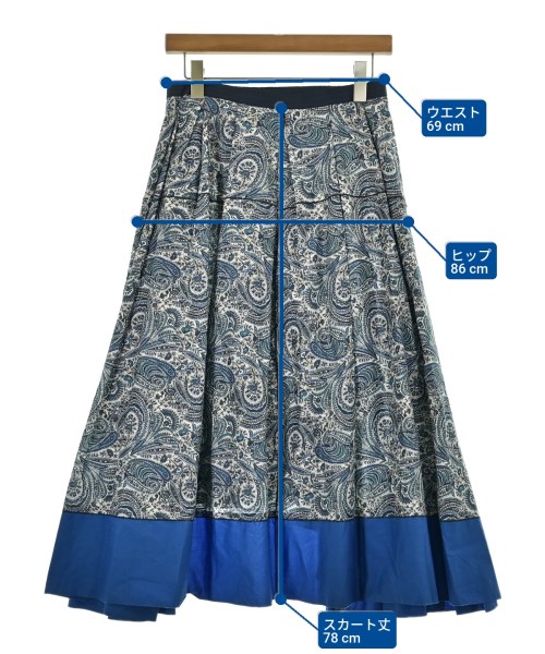 Drawer（ドロワー）ロング・マキシ丈スカート 青 サイズ:36(S位) レディース/2200638706024