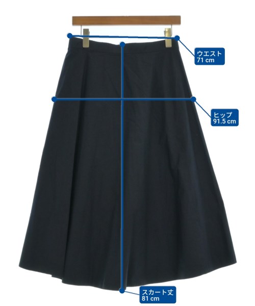Drawer（ドロワー）ロング・マキシ丈スカート 紺 サイズ:36(S位) レディース/2200638706031