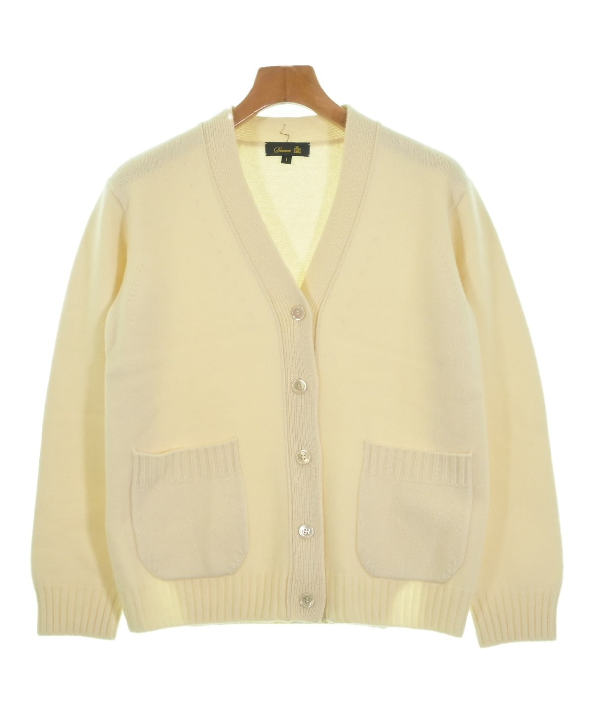 Drawer（ドロワー）カーディガン 白 サイズ:1(S位) レディース