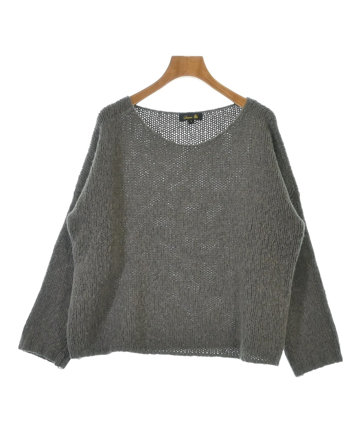 ドロワー drawer ニット Drawer（ドロワー）ニット・セーター グレー サイズ:1(S位) レディース