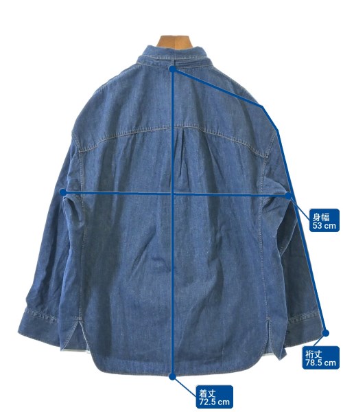 Drawer（ドロワー）カジュアルシャツ 紺 サイズ:36(S位) レディース/2200651736022