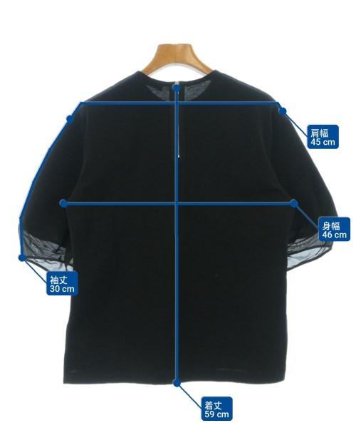 Drawer（ドロワー）Tシャツ・カットソー 黒 サイズ:1(S位) レディース/2200707967059