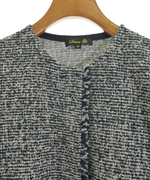 Drawer（ドロワー）ノーカラージャケット 黒 サイズ:2(M位) レディース/2200659588036