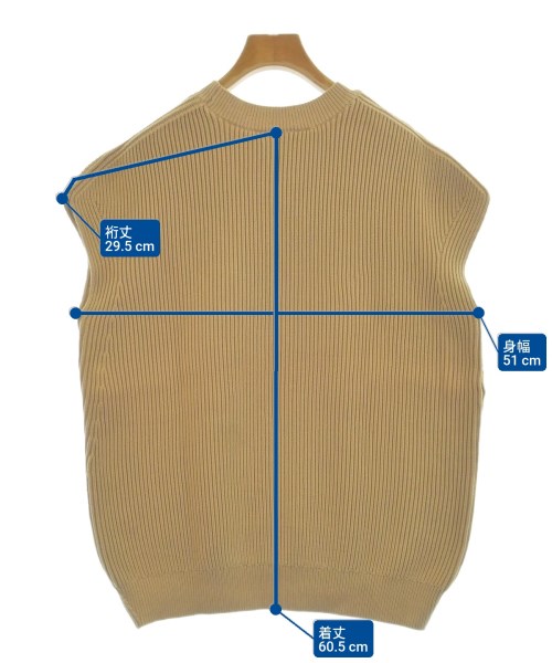 Drawer（ドロワー）ベスト/ノースリーブ ベージュ サイズ:2(M位) レディース/2200659588074