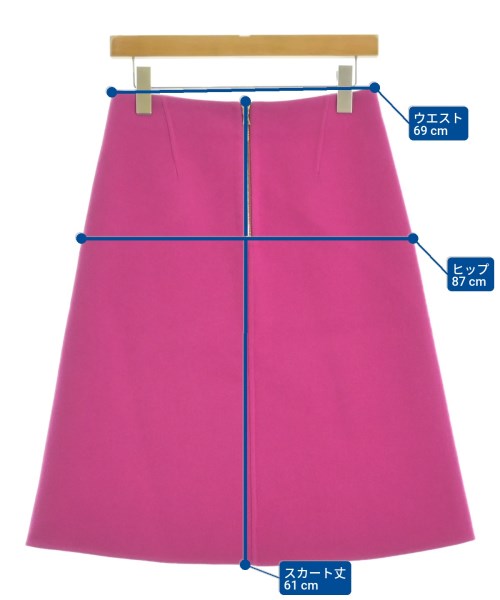 Drawer（ドロワー）ひざ丈スカート ピンク サイズ:34(XS位) レディース/2200662624011
