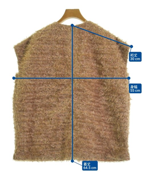 Drawer（ドロワー）カジュアルシャツ 茶 サイズ:38(M位) レディース/2200664895204