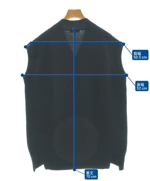 Drawer（ドロワー）ベスト/ノースリーブ 黒 サイズ:2(M位) レディース/2200661186060